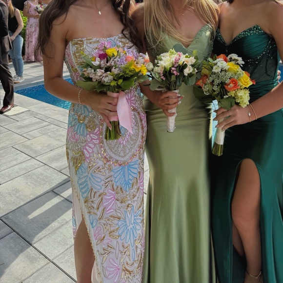 Rachel Allan Gray Tuxedo Modern Classic Style - Picture 2 of 2